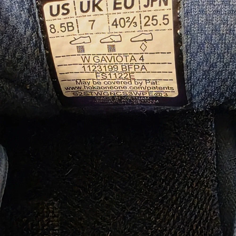 Hoka Gaviota 4 Womens Running Shoes Blue Fog Plein Air 1123199 BFPA Size 8.5 B - Picture 6 of 6